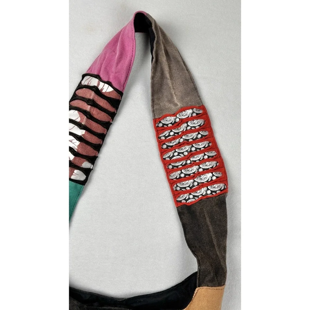 Patchwork Slouch Shoulder Bag Boho Hippie Festival Hobo‎ Purse